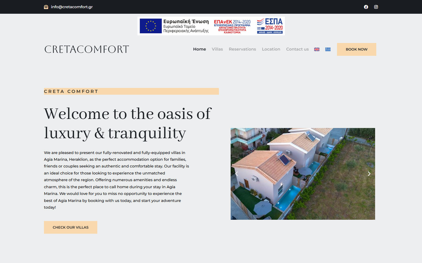 Cretacomfort homepage