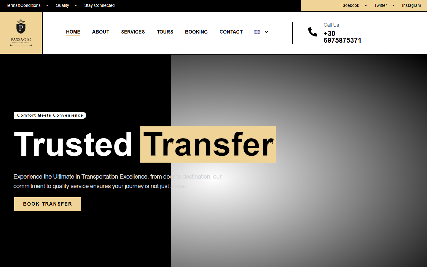 Passagio homepage